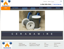 Tablet Screenshot of ceramawire.com